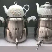 کتری قوری کف چدن استیل تعداد محدود