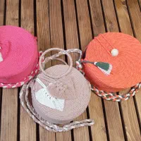 کیف و صندل مکرومه و کنفی