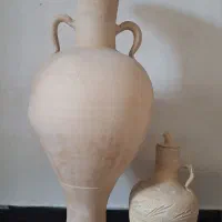 کوزه سفالی بزرگ و کوچک