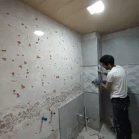 کاشی کاری سرامیک با چسب و سیمان ،کاشیکاری ،تخریب