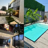 ویلااستخردار روباز آب گرم /۳ خوابه /نزدیک کاسپین|اجارهٔ کوتاهمدت ویلا و باغ|رشت, معلم|دیوار