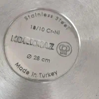 قابلمه استیل کرکماز اصل ترکیه سایز17*28، 10 لیتری|ظروف پخت‌وپز|مبارکه, |دیوار