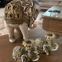 ۳ فیل و جا شمعی