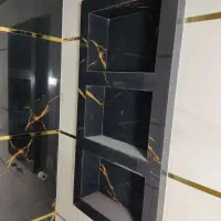 کاشیکاری و موزائیک با تراز لیزری در خسروشاه