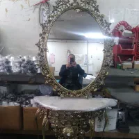 آینه کنسول برنجی برنزی
