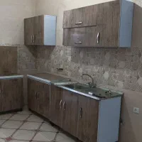 کابینت فلزی طرح چوب ۶عدد دیواری و زمینی