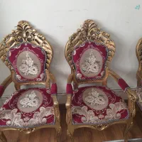 مبل سلطنتی ۶نفره اصل چوب|مبلمان خانگی و میز عسلی|سهند, |دیوار