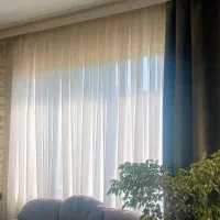 پرده ساده و شیک ضخیم همراه والان