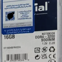 رم لپ تاپ crucial 16gddr4-3200