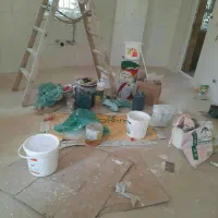 نقاشی ساختمان کناف طرح کاغذدیواری درپردیس