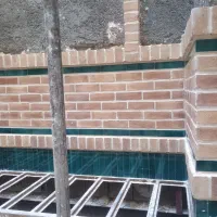 بندکشی آجر سنتی و سفال|خدمات پیشه و مهارت|یزد, |دیوار