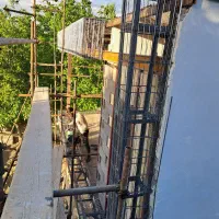 جوشکاری اسکلت نبشی کشی شیروانی پله پیچ