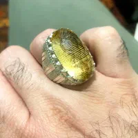 انگشتر دستساز سیترین طبیعی درشت|جواهرات|تهران, هفت حوض|دیوار