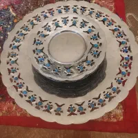 قاب قدح شیرینی خوری با شش تا پیش دستی