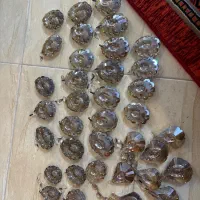کریستال لوستر۱۹عددبزرگ ۹عددکوچک ۸عدداشکی