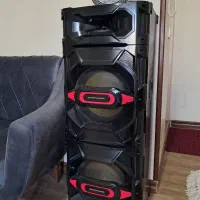 اسپیکر دو قلو بزرگ دیجی دار ،میکروفون بی سیم،کنترل|سیستم صوتی خانگی|هشتگرد, شهرک پارسیان|دیوار