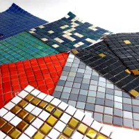 کاشی استخری(طلایی، نقره‌ای، قرمز ) فله و تمیز شده