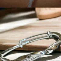 دستبند نقره استرلینگ مدل  طراح انگلیس