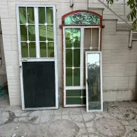 درب آهنی پنجره آهنی با شیشه و چارچوب|مصالح و تجهیزات ساختمان|یاسوج, |دیوار