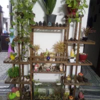 پایه گل جاداروشیک،به همراه تنک ماهی