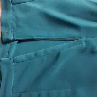 ​ست مجلسی شیک فیروزه‌ای تیره خاص با گلدوزی مشکی|لباس|بابل, |دیوار