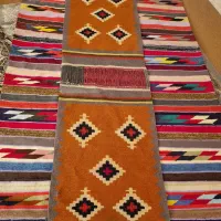 گلیم سنتی قدیمی دوتا|گلیم، جاجیم، گبه|ساوه, |دیوار