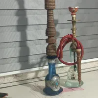 قلیون برنجی وچوبی