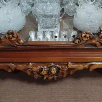 بوفه ، کار چوب ، منبت کاری شده|بوفه، ویترین، کنسول|گرگان, |دیوار