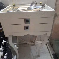 میز سیب زمینی پیاز و میز قاشق چنگال