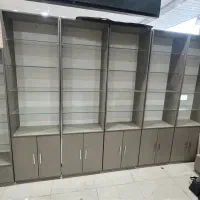 ویترین و کمد MDF خارجی اداری لباس کتابخانه گلحصار|کتابخانه، شلف، قفسههای دیواری|باقرشهر, |دیوار