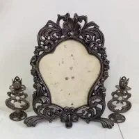 آینه شمعدان برنز کوچک