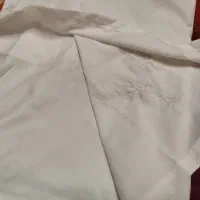 تعداد ملحفه  گلدوزی شده تترون سفید نو|سرویس روتختی|زاهدان, |دیوار