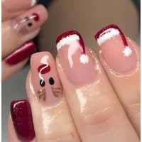 خدمات ناخن طرح یلدا و کریسمس فقط ۳۰۰|خدمات آرایشگری و زیبایی|بندر انزلی, کارآموزی|دیوار