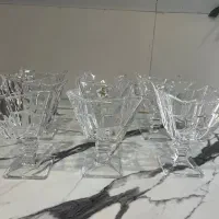 بستنی خوری و آجیل خوری پایه دار کریستال اصل