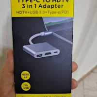 تبدیل تایپ C به HDMI همراه با سوکت شارژ