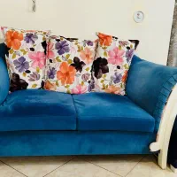 مبل ۷نفره رنگ آبی|مبلمان خانگی و میز عسلی|تهران, جلیلی|دیوار