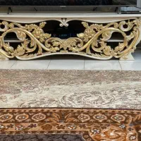 مبل سلطنتی همراه با میز نهار خوری و میز تلویزیون|مبلمان خانگی و میز عسلی|تبریز, |دیوار