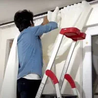 مهارت در //  نصب چوب پرده