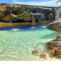 نصب استخر جزیره ای در هرمزگان