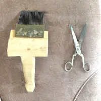 قیچی و شونه قالی