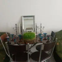 اینه شمعدان و میز صندلی ۴ نفره
