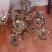 لوستر برنج سنگین ۱۲ شاخه