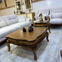 جلومبلی و عسلی و میز ناهارخوری چوبی