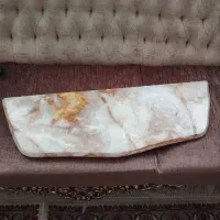 سنگ مرمر اینه شمعدان وشیشه میز