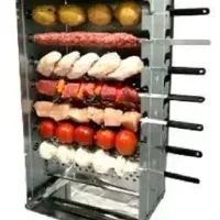 کباب پز گازی برقی موتور دار ۱۴ سیخه