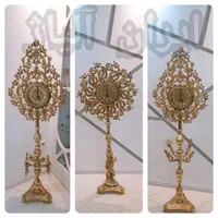 ساعت ایستاده کنارسالنی ویترینی ساعت طرح برنج|ساعت دیواری و تزئینی|مشهد, طلاب|دیوار