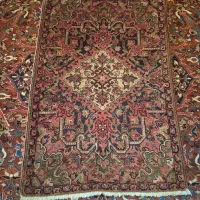 فرش ذرع و نیم و اورنک هریس قدیمی رنگ گیاهی