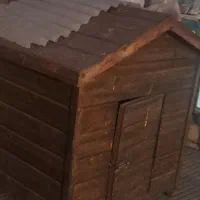 خونه سگ بزرگ کامل چوب