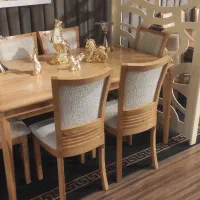 میز غذا خوری ۶ نفره اصل راش