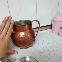 ظروف مسی. قابلمه مسی. پارچ. پیاله|ظروف پخت‌وپز|قم, چهل درخت‎|دیوار